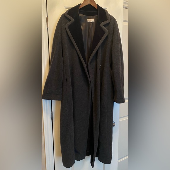 Beautiful charcoal mix wool long coat by Synonyme de Georges Rech - Picture 4 of 6